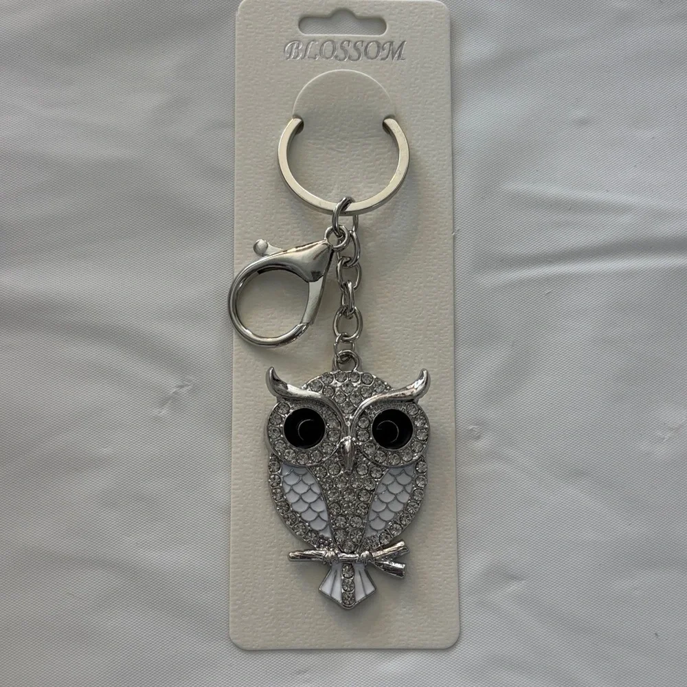 Silver Owl Keychain/Bag Charm